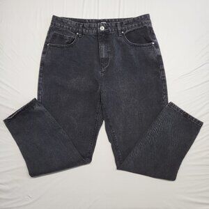 Cotton On Mom Jeans Womens Size 8 High Rise Relaxed Tapered Black